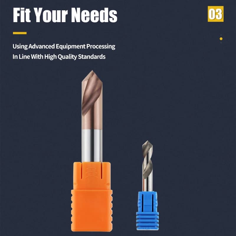 Spot Drill Bits | HSS Carbide 60-120 Degree | CNC Router & Milling Cutter - Thumbnail 5