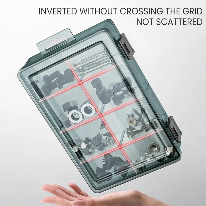 Plastic Tool Box | Transparent High-Hardness Storage | Thickened Pressure-Resistant Case - Thumbnail 5