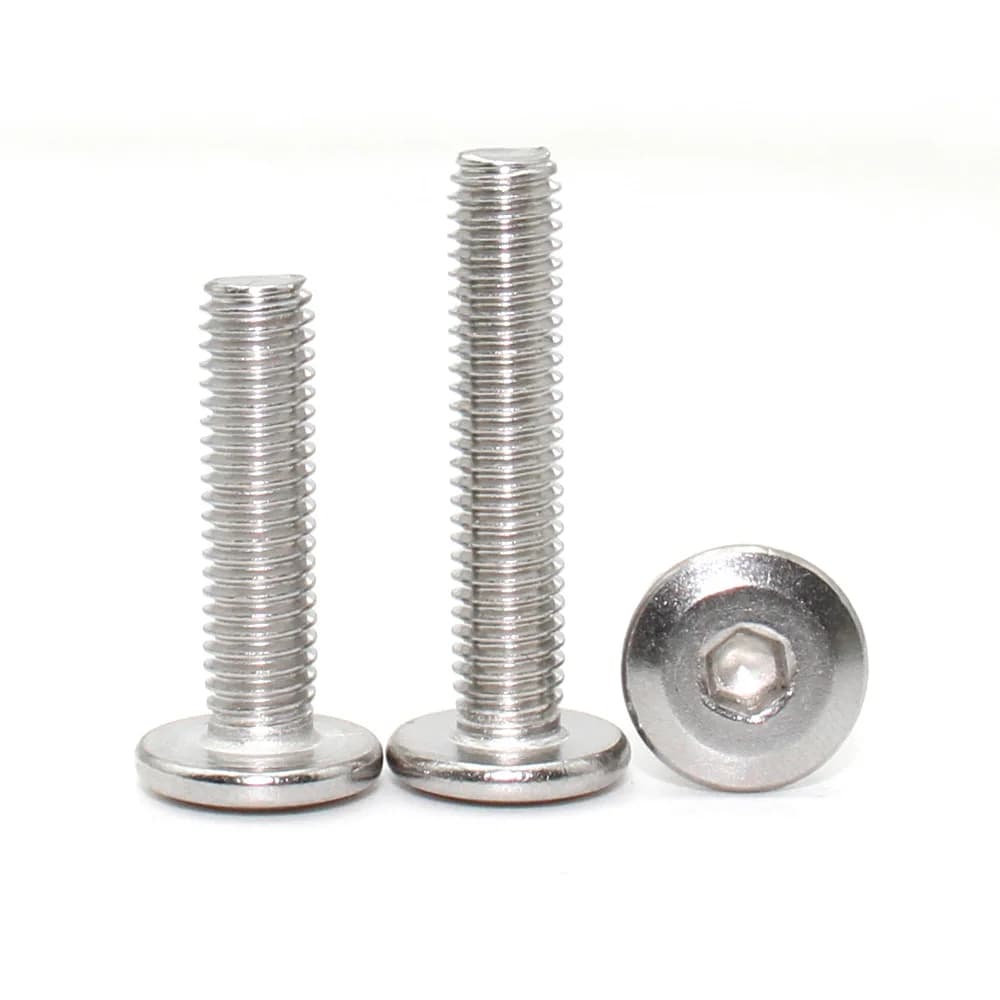 304 Stainless Steel Furniture Screws | M3-M8 Hex Socket Head | 10pcs Connector Joint Bolts - Thumbnail 5