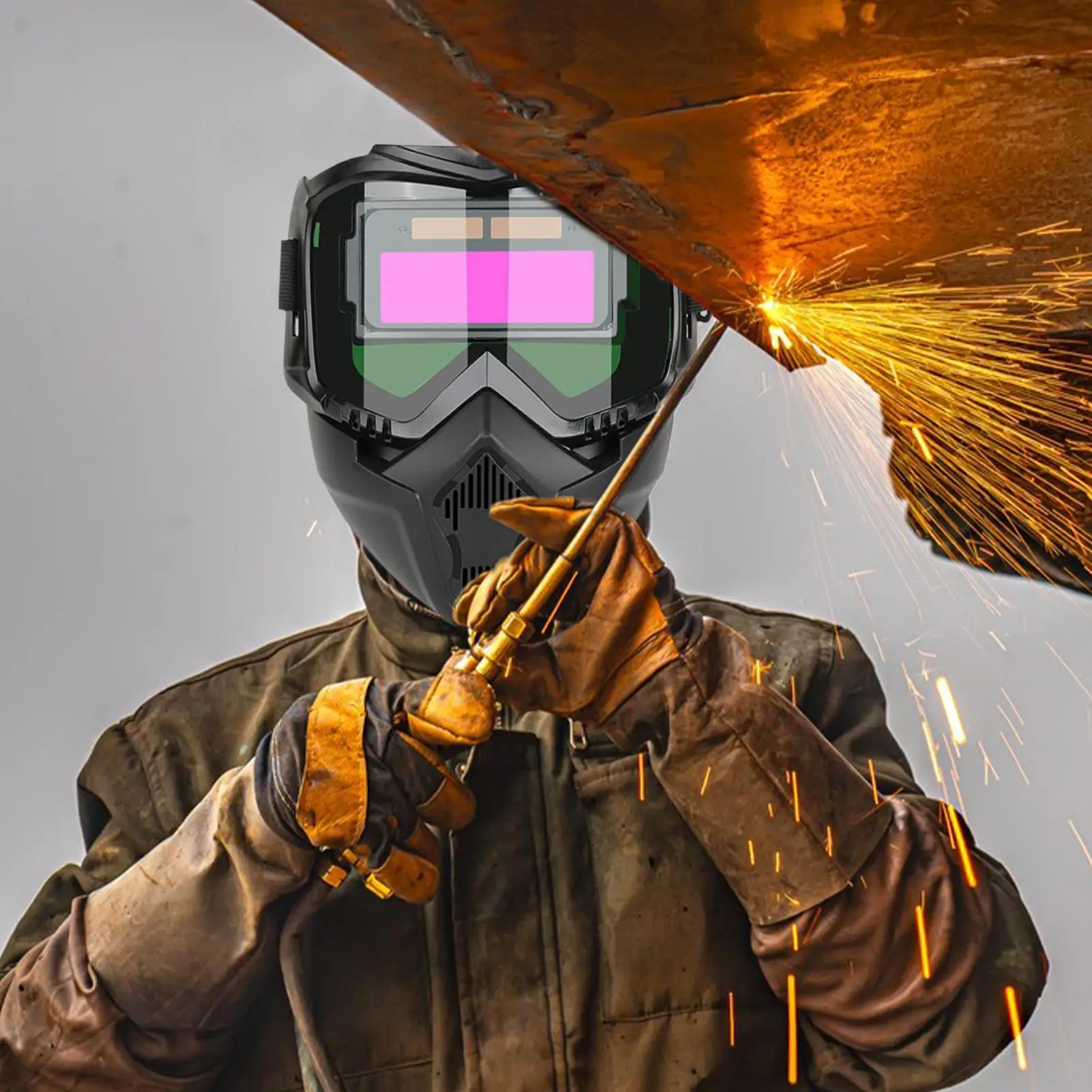 Auto-Darkening Welding Helmet | Advanced Optical Clarity & Breathable Design - Thumbnail 3
