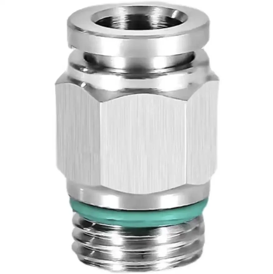 BSP NPT Hydraulic Fitting | Stainless Steel Push-In Elbow | Male/Female Quick Release - Thumbnail 4