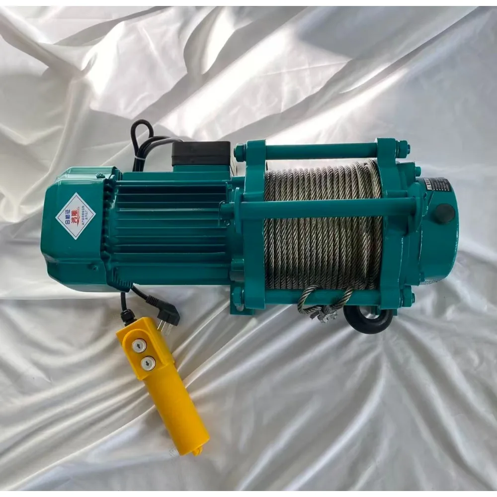 Multi-functional Electric Hoist Winch 220V Crane for Factory Warehouse Home Renovation Lifting Support 1/1.5/2T - Thumbnail 4