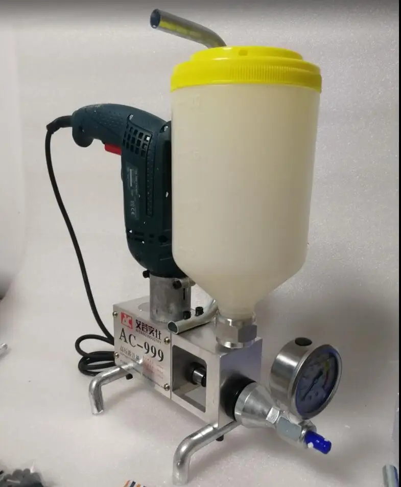 910W Epoxy Injection Pump | High-Quality Polyurethane Foam Grouting | Steel Hose Concrete Crack Repair - Thumbnail 2
