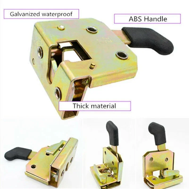 Heavy-Duty Universal Forklift Door Handle | 502 Type Metal Lock | For Tractor Loader Engineering Auto - Thumbnail 2