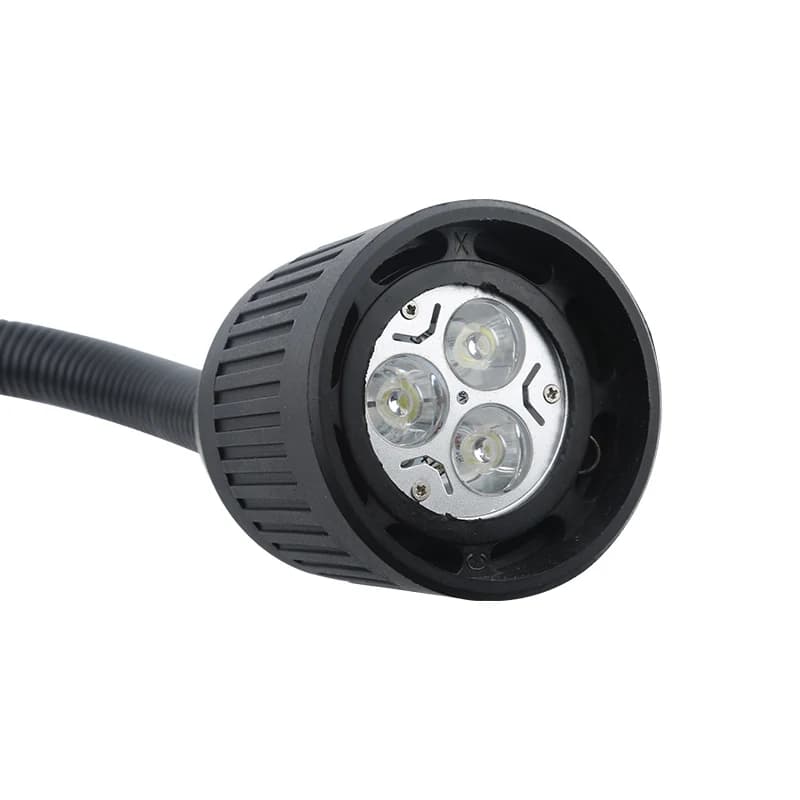 Flexible Gooseneck Work Light | 220V/24V LED Machine Lamp for Lathes & Milling - Thumbnail 2