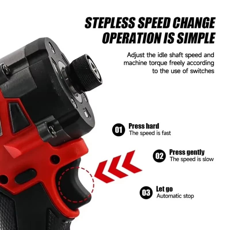 Impact Wrench | 300N.M Brushless High Torque | 4-Speed Cordless Power Tool - Thumbnail 5