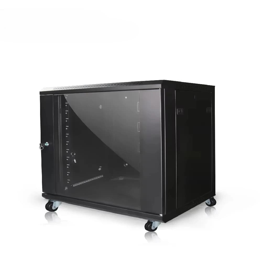 Wall-Mounted Server Rack Cabinet | Full-Access Steel Frame | Secure Network Assembly - Thumbnail 6