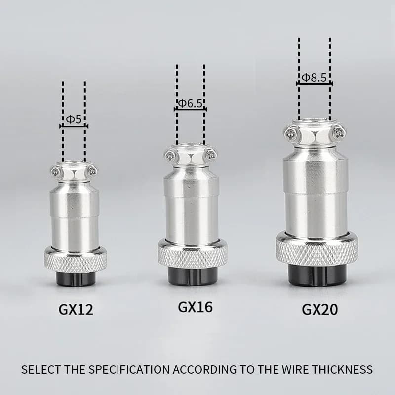 Aviation Connector Set | 5-20 Pin Male & Female Plugs | Professional-Grade Circular Docking Sockets - Thumbnail 3