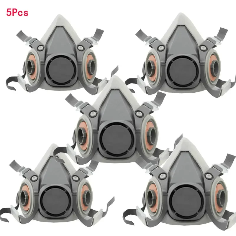Half-Face Respirator Mask | Compatible with 3M 6000 Series Filters | Paint & Dust Protection - Thumbnail 2