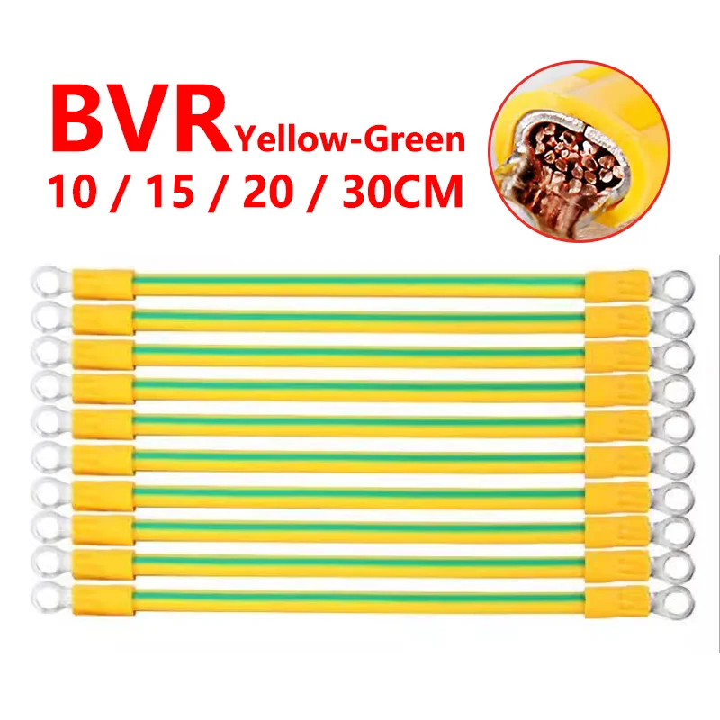 Professional-Grade PV Grounding Wire Terminals | 100-Piece Kit | 10-14 AWG Copper for Solar Cabinet & Earth Leakage Protection - Thumbnail 2