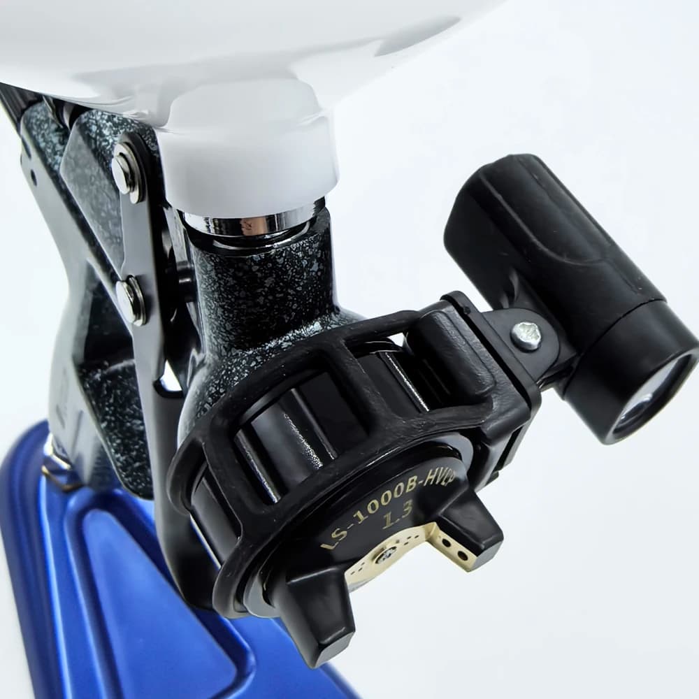 Paint Sprayer with LED Light | 1.3mm Nozzle | Camo Blue-Black for Auto Body & Furniture - Thumbnail 4