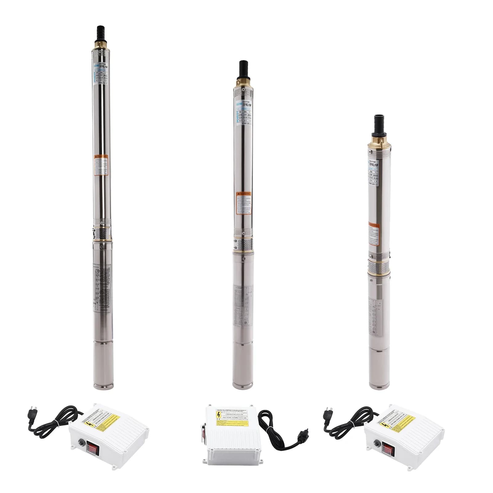 110V Farm Irrigation Pump | 0.25-0.55kW Deep Well Submersible | 3420 RPM Water Pump - Thumbnail 6