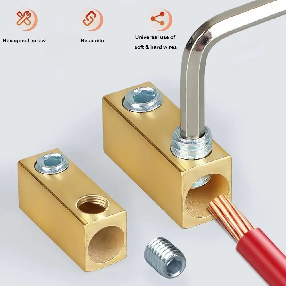 High-Power Wire Connector Kit | 10-80A Brass Terminal Blocks with Heat Shrink Tubing - Thumbnail 4