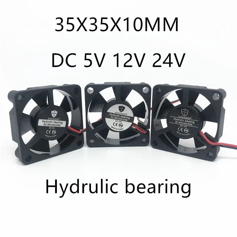 3510 Series High-Performance Cooling Fan | 35mm x 10mm | 5V/12V/24V for 3D Printers & Graphics Cards - Thumbnail 2