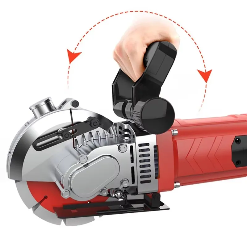 Wall Chaser | Dust-Free Cable Channel Cutter | Automatic Grooving Tool - Thumbnail 4