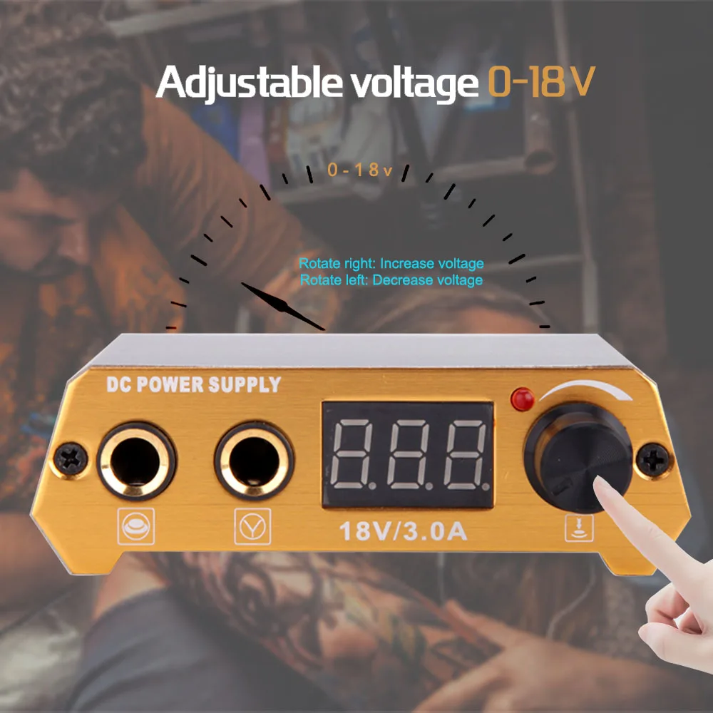 Tattoo Power Supply | Digital Rotary Pen & Permanent Makeup Machine Battery - Thumbnail 3