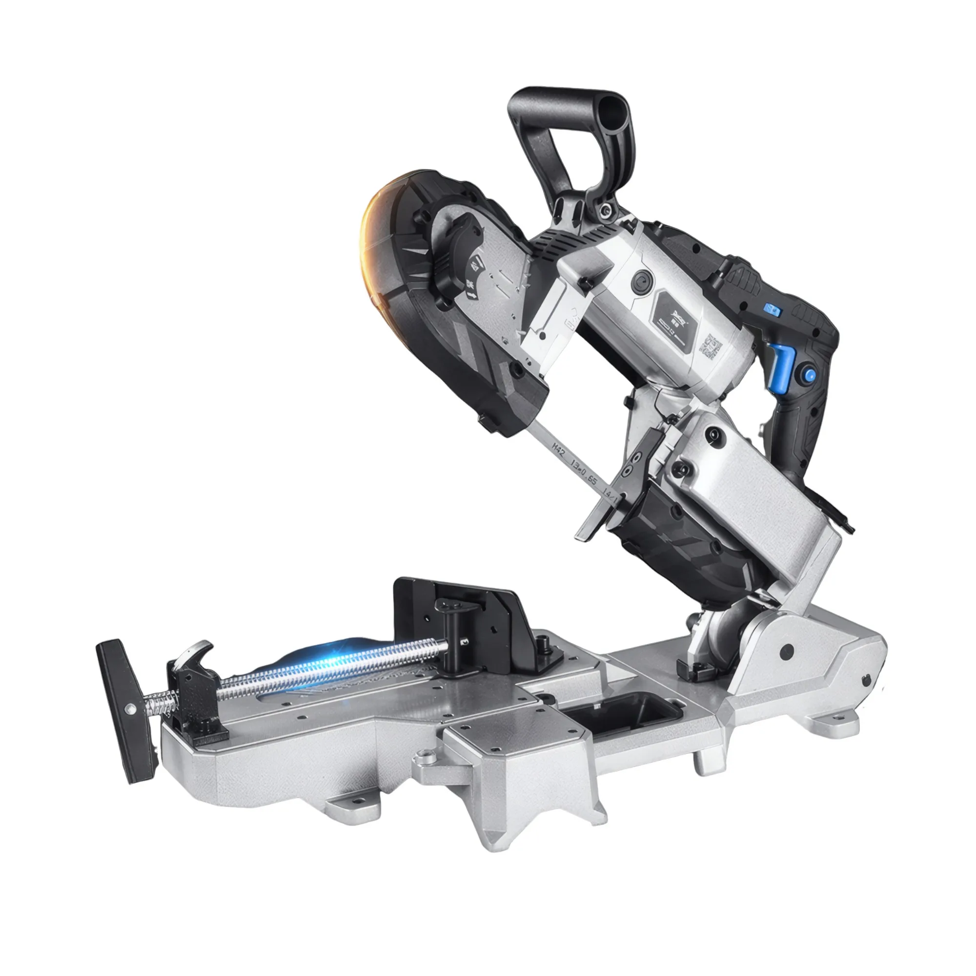 R2103 Portable Multifunctional Band Saw Machine Handheld Metal Cutting Machine Tool Small Horizontal Saw Machine Stepless Speed - Thumbnail 6