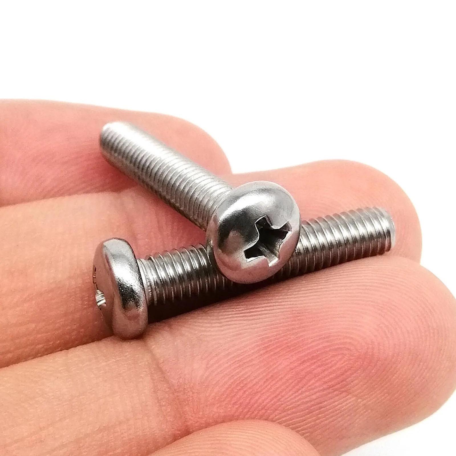 Steel Pan Head Screws | A2-304 Phillips Cross | 2-50pcs M2-M8 (5-100mm) - Thumbnail 2
