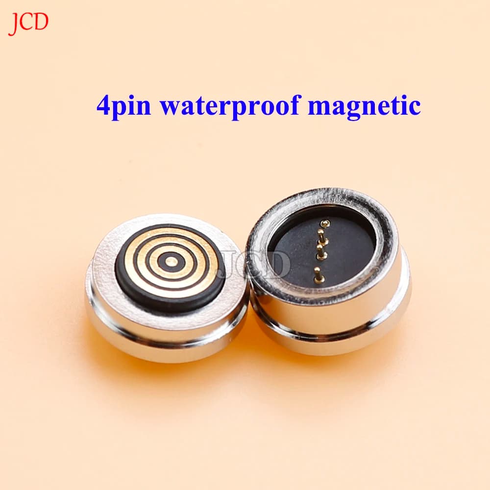 Magnetic Pogo Pin Connector | 3-Pin & 4-Pin Waterproof | 360° Blind-Mating for DC & Signal - Thumbnail 3