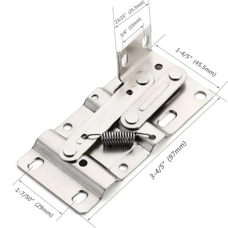 Self-Closing 45 Degree Pivot Hinges | For Tip-Out Trays & Sink Drawers | Kitchen Cabinet Hardware - Thumbnail 3