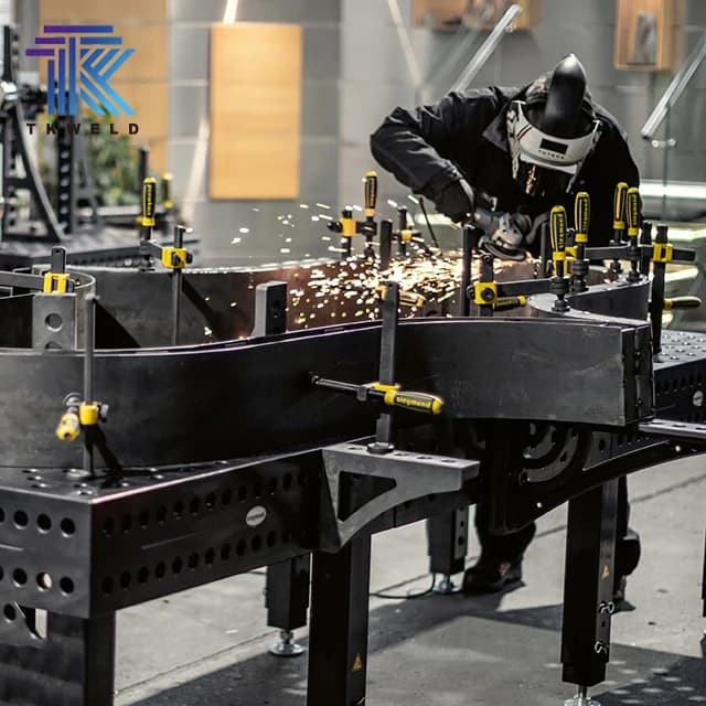 Plasma Nitriding Welding Table | 1000x1000mm Work Surface | 0.5mm Precision for Robotic & Manual Fabrication - Thumbnail 5