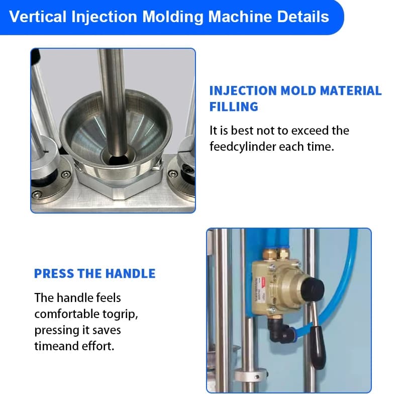 Plastic Mini Injection Molding Machine Polymer ABS PVC USB Head Switch Plug Toys Injection Molding for Teaching Experiment - Thumbnail 4