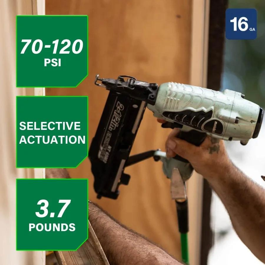 Finish Nailer | Pro-Preferred with Air Duster | Molding & Chair Rail Installation - Thumbnail 5