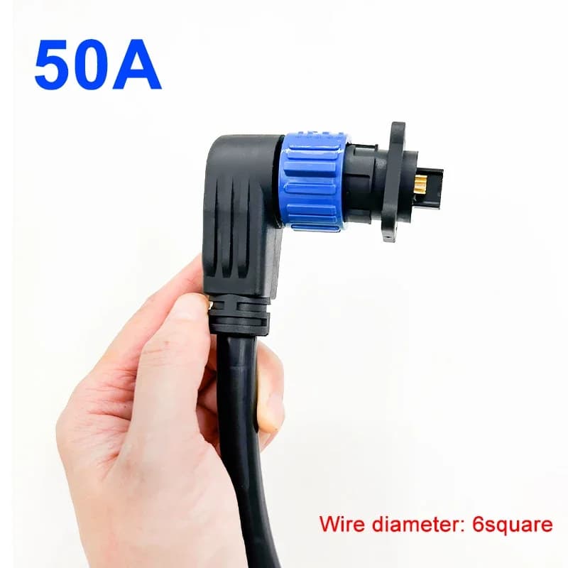 Heavy-Duty M25 Aviation Connector | 50A IP67 Waterproof Plug | 2 & 3 Pin Power Socket - Thumbnail 3