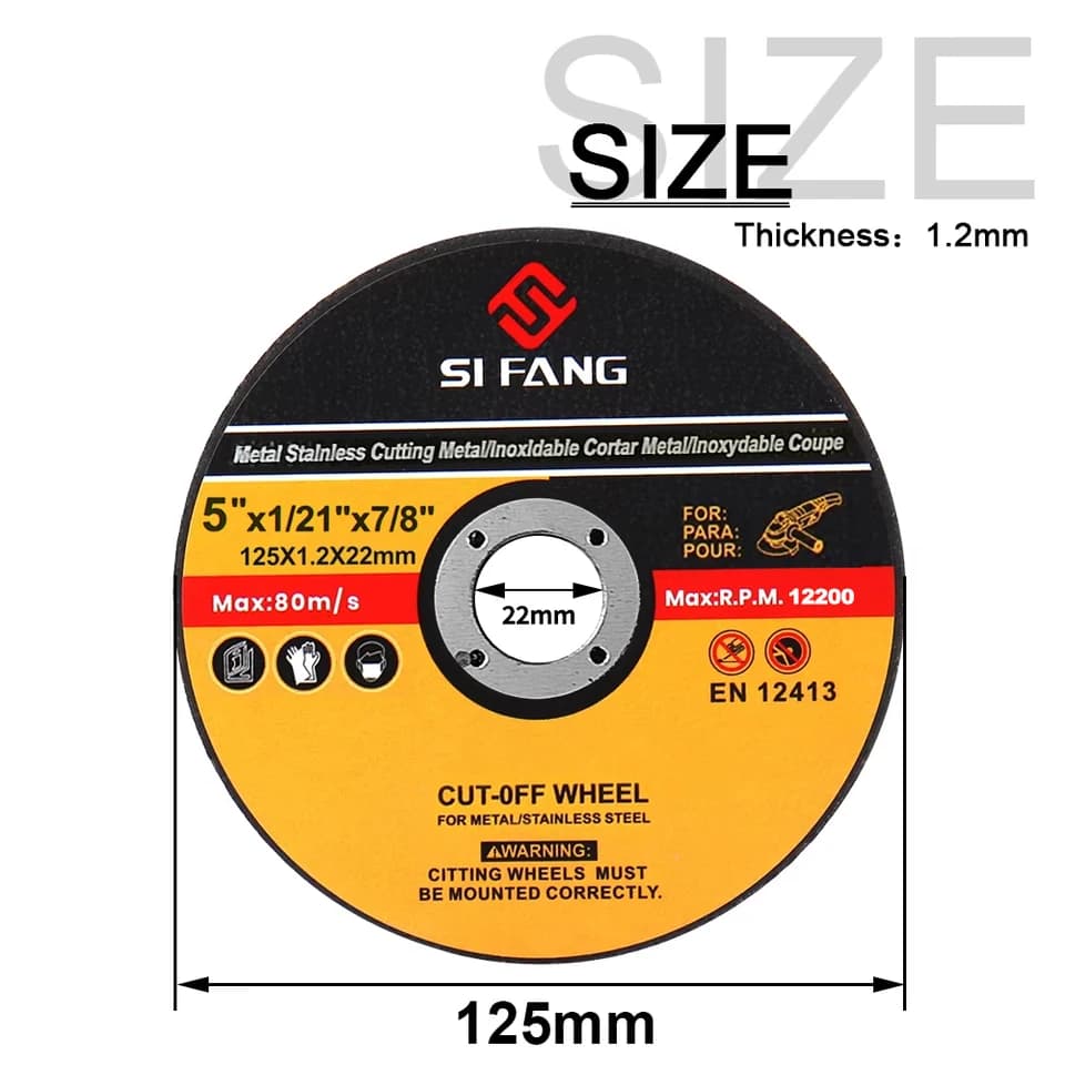 Cutting Disc Set | 75/115/125mm | For Angle Grinder & Steel Bars - Thumbnail 4