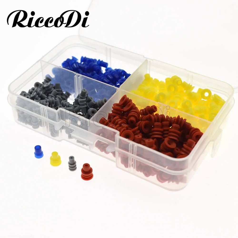 Waterproof Cable Seals Kit | 400-Piece Set | 1.5mm & 3.5mm Connector Grommets for Automotive & Electrical - Thumbnail 2