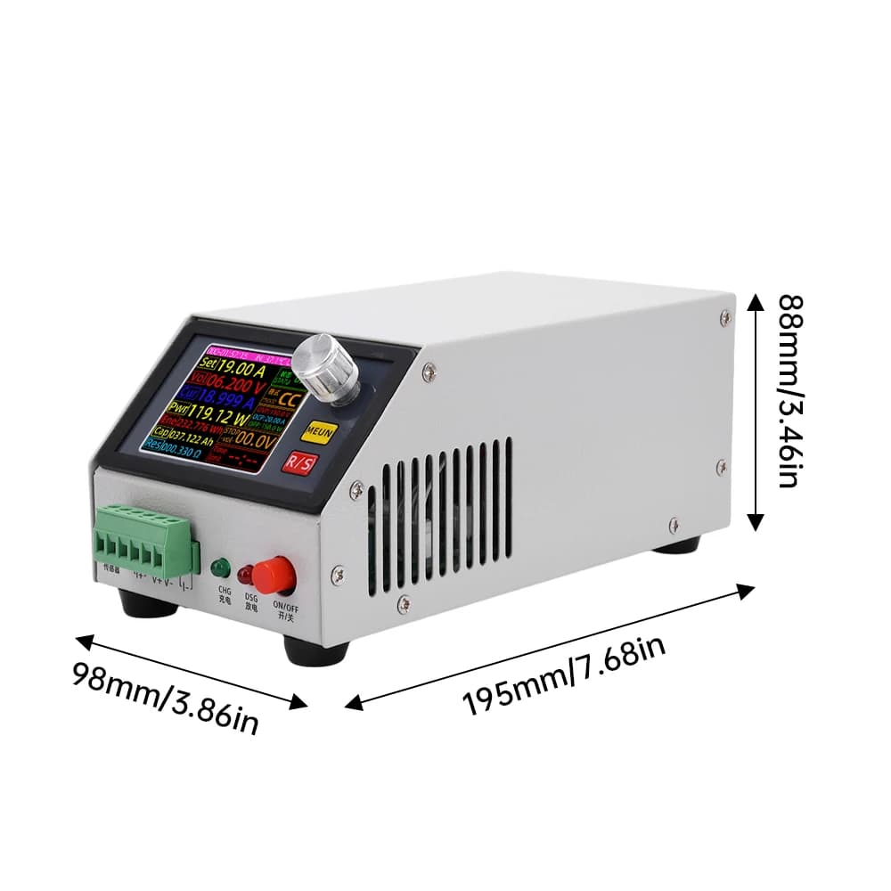 Battery Capacity Tester | MDL150 DC Electronic Load Analyzer | 0-150V, 20A - Thumbnail 3