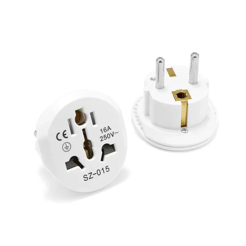 International Travel Adapter | 16A 250V EU Plug Converter | Universal Socket for US, UK, AU - Thumbnail 3