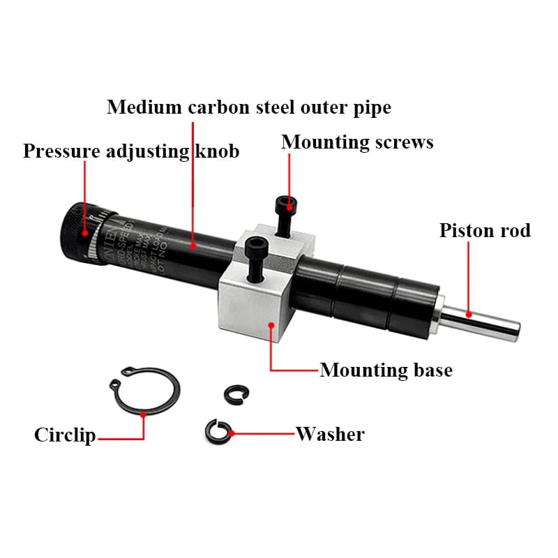 Hydraulic Shock Absorber | Adjustable Load 150-350KG | Industrial-Grade Vibration Damper - Thumbnail 4