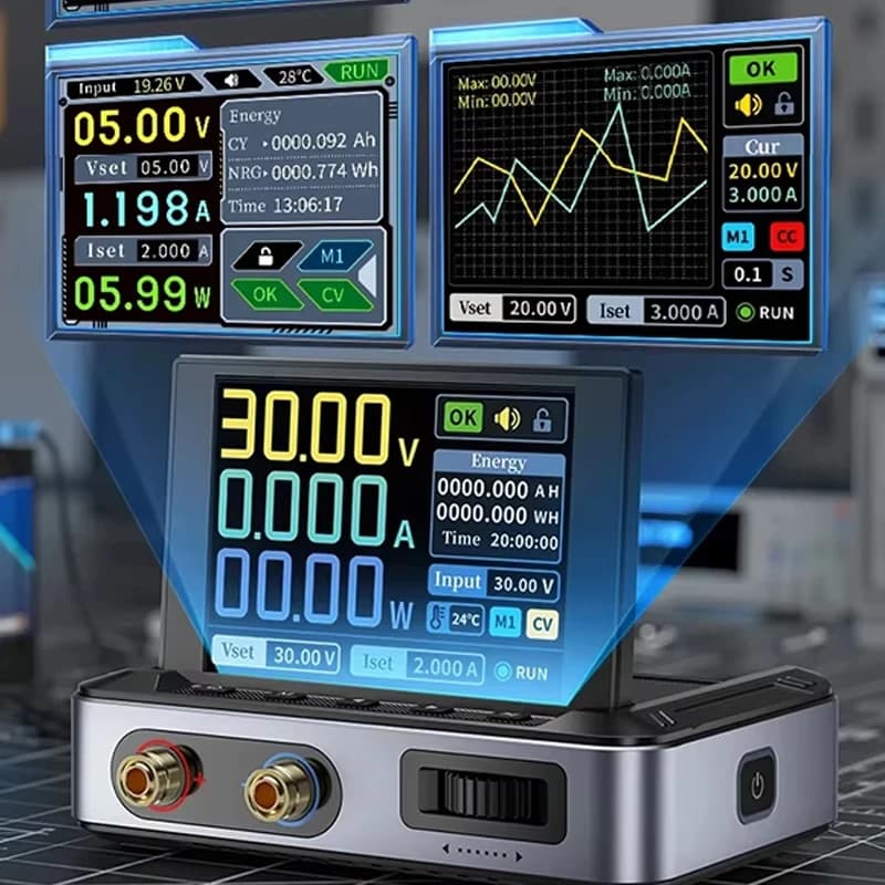 Bench Power Supply | 30V 5A Digital Display | Compact & Programmable DC Regulator - Thumbnail 6