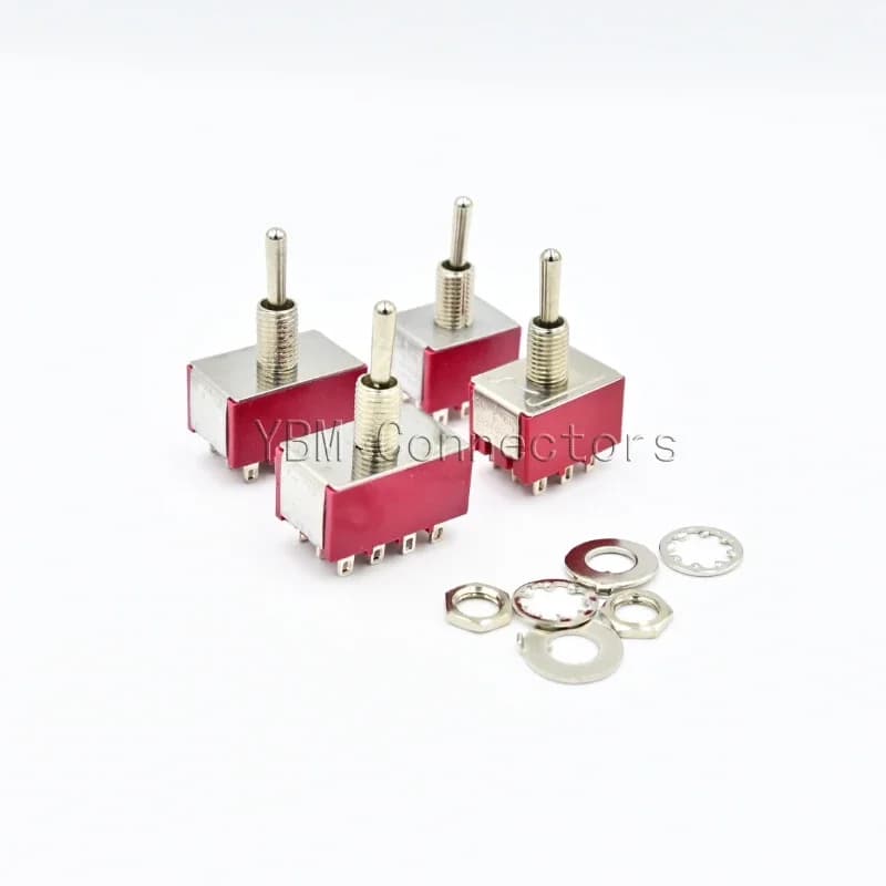 Mini Toggle Switch | SPDT/DPDT Latching | MTS Series | 5A 125VAC - Thumbnail 2