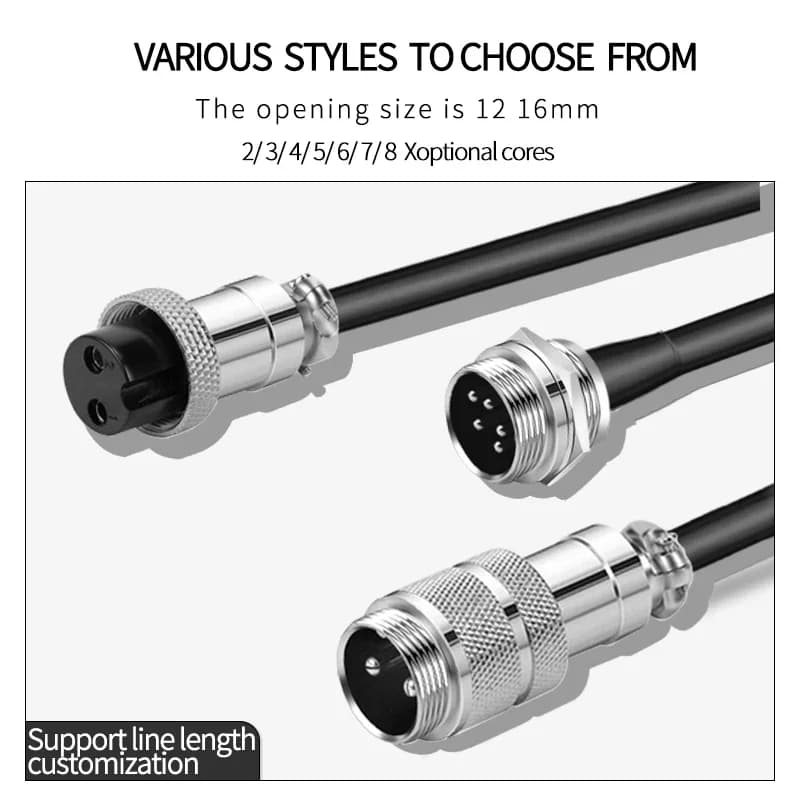Industrial-Grade Extension Cable | 2-7 Pin Options for CCTV & Security Camera Systems - Thumbnail 3