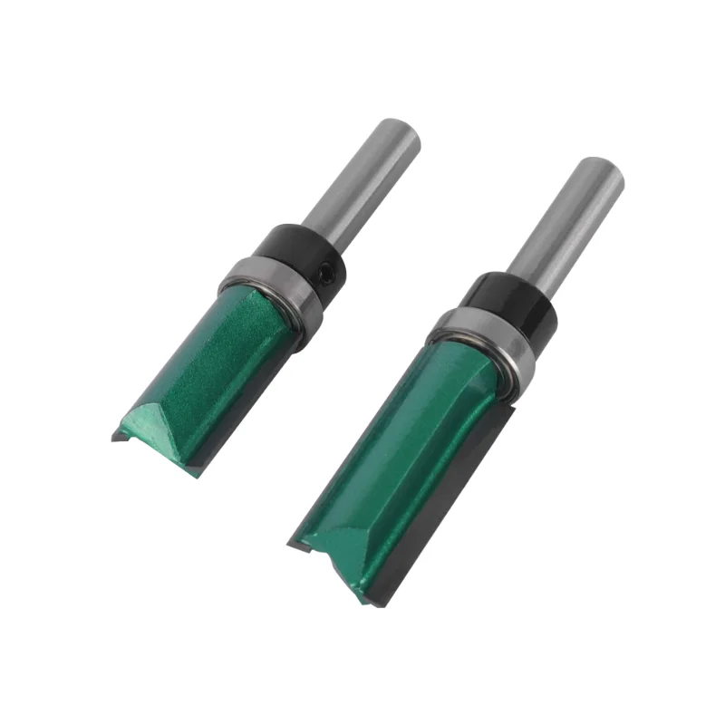 PTA pattern bit with 8mm shank, D16mm cutting diameter for flush trim routing and woodworking. Carbide face mill cutter.
