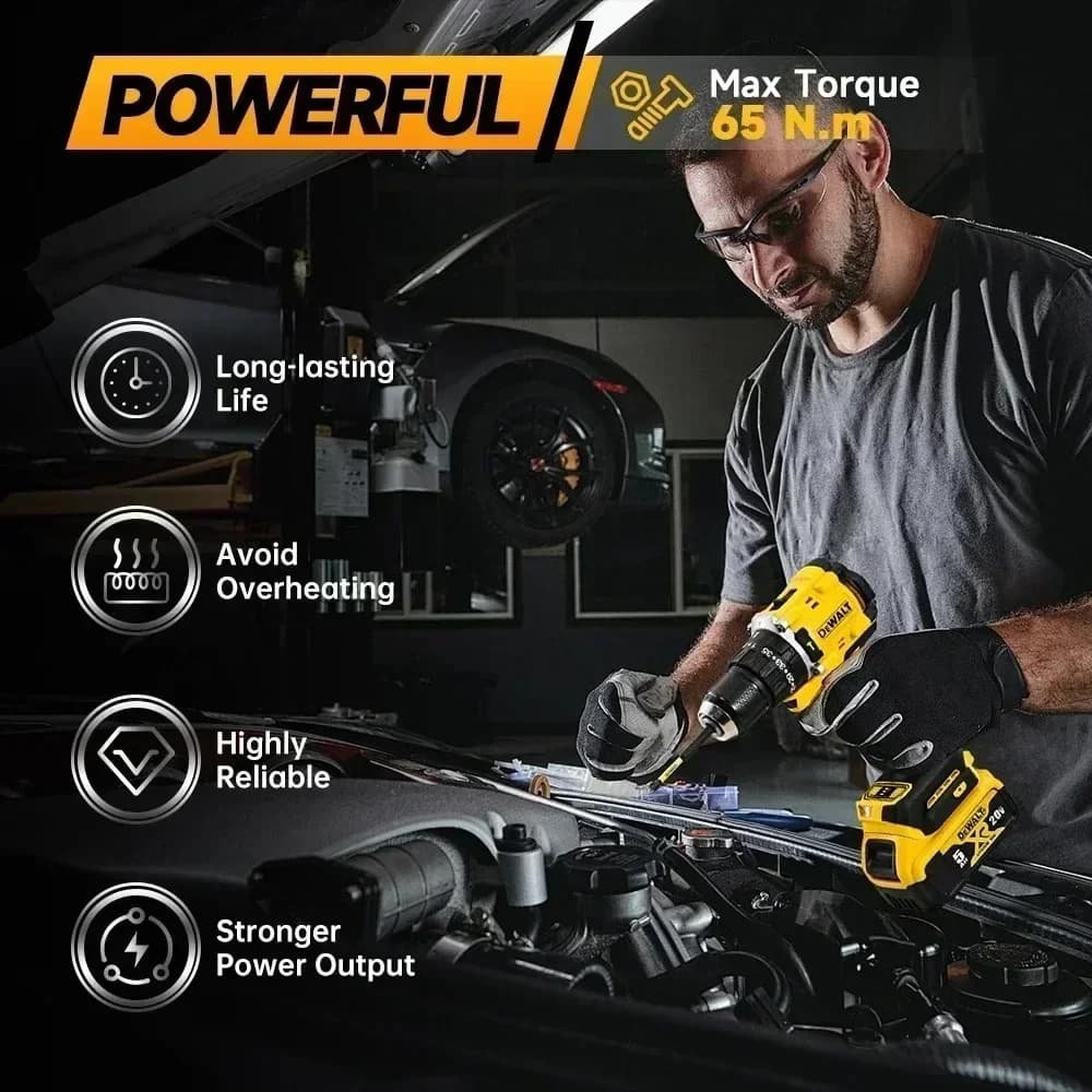 DeWalt DCD805 Brushless Impact Driver | 20V MAX Cordless Drill for Professional & DIY Projects - Thumbnail 3