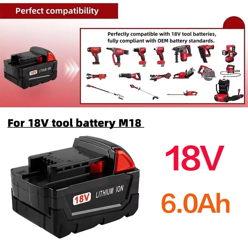 Milwaukee M18 18V Battery | 5.0Ah XC High-Capacity | Compatible with M18B5, 48-11-1815 Tools - Thumbnail 2