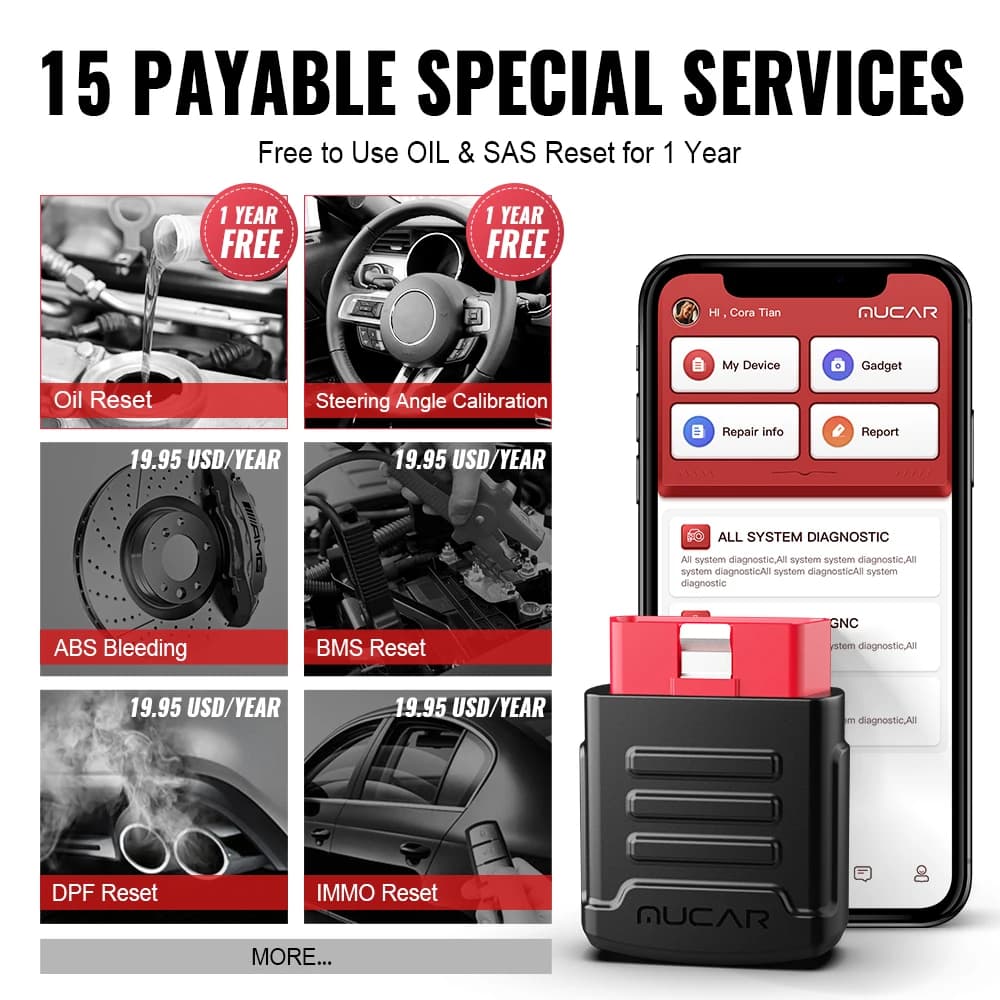 BT200 Automotive Diagnostic Scanner | OBD2 Bluetooth WiFi | 15 Reset Functions All Cars - Thumbnail 5