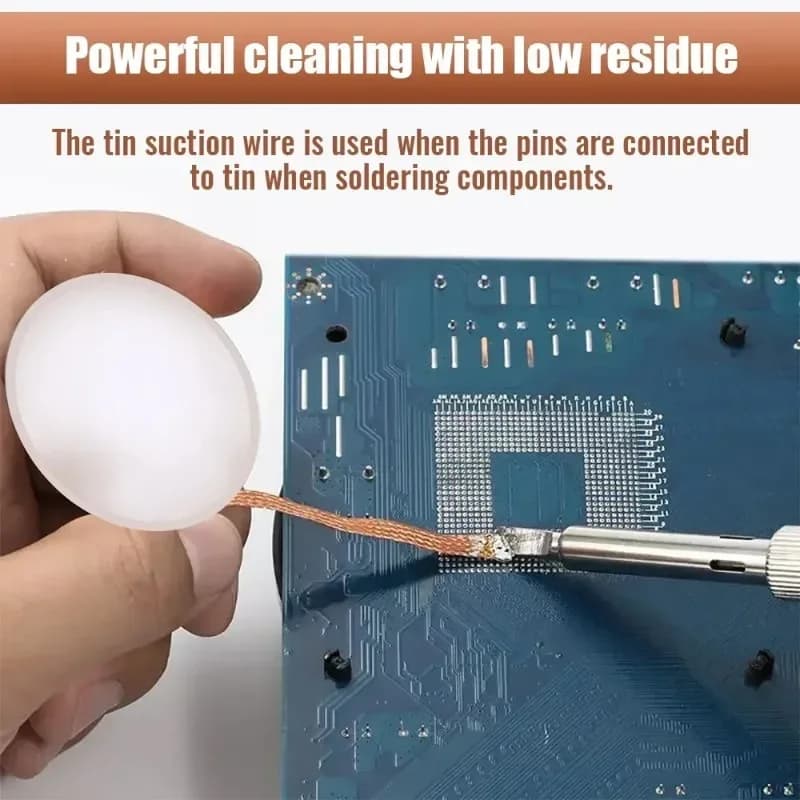 Desoldering Braid | 1.5mm & 3mm Copper Wick | Precision Solder Removal Tool - Thumbnail 2