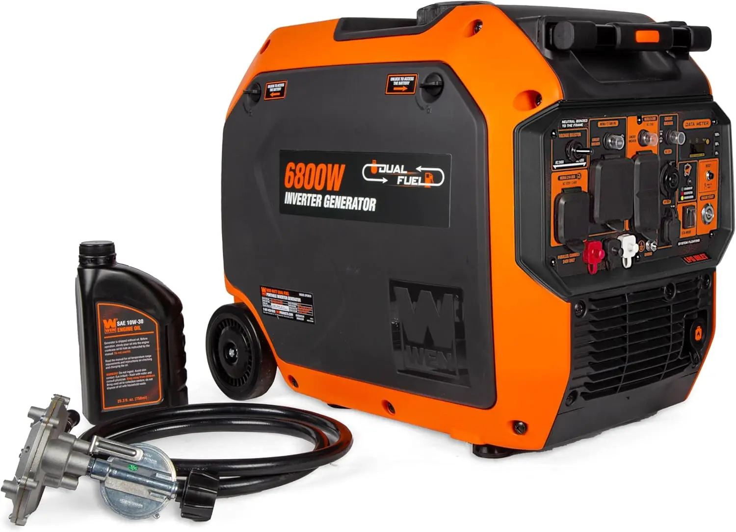 6800W Dual-Fuel Inverter Generator | RV Ready & Electric Start | CO Safety Monitor - Thumbnail 2