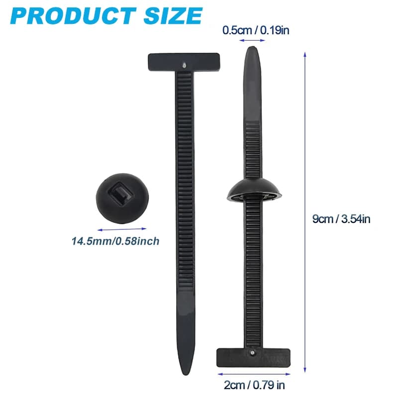 Professional-Grade Self-Locking Cable Ties | Heavy-Duty Fastening & Wire Management Kit - Thumbnail 2