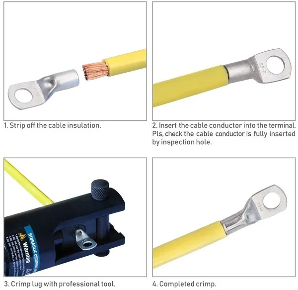Tinned Copper Ring Terminal Kit | 35mm² Wire Lugs | 70-240PC Electrical Connector Set - Thumbnail 4