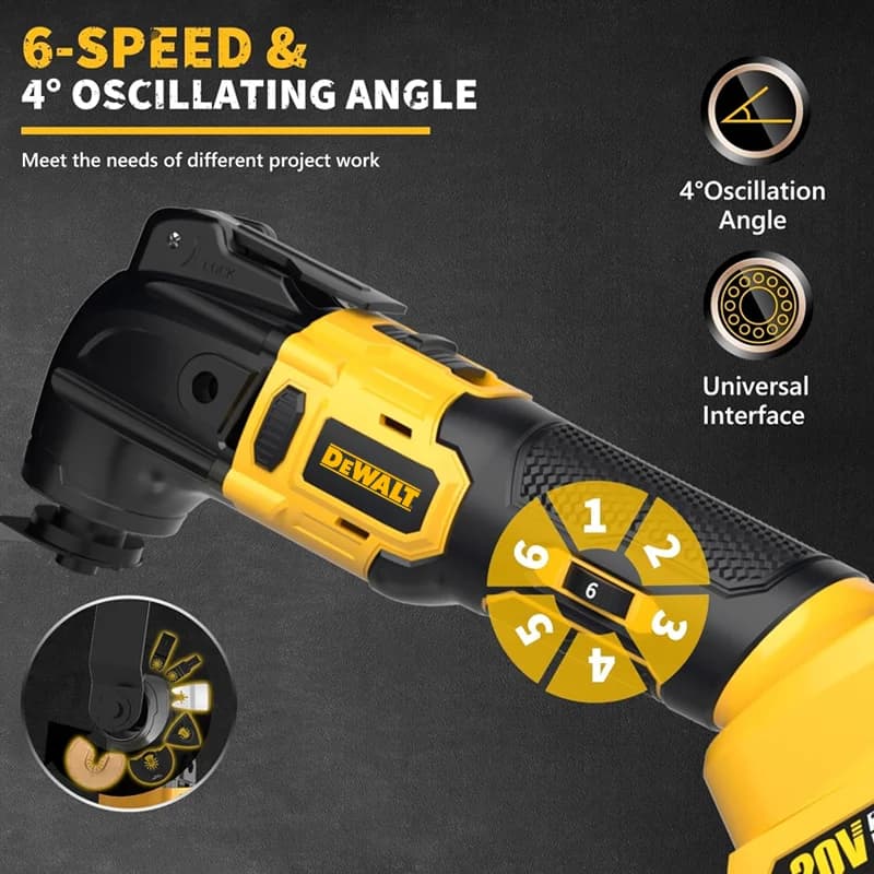 DeWalt 20V MAX Brushless Oscillating Multi-Tool | Quick-Change System | Renovation & Precision Cutting - Thumbnail 4