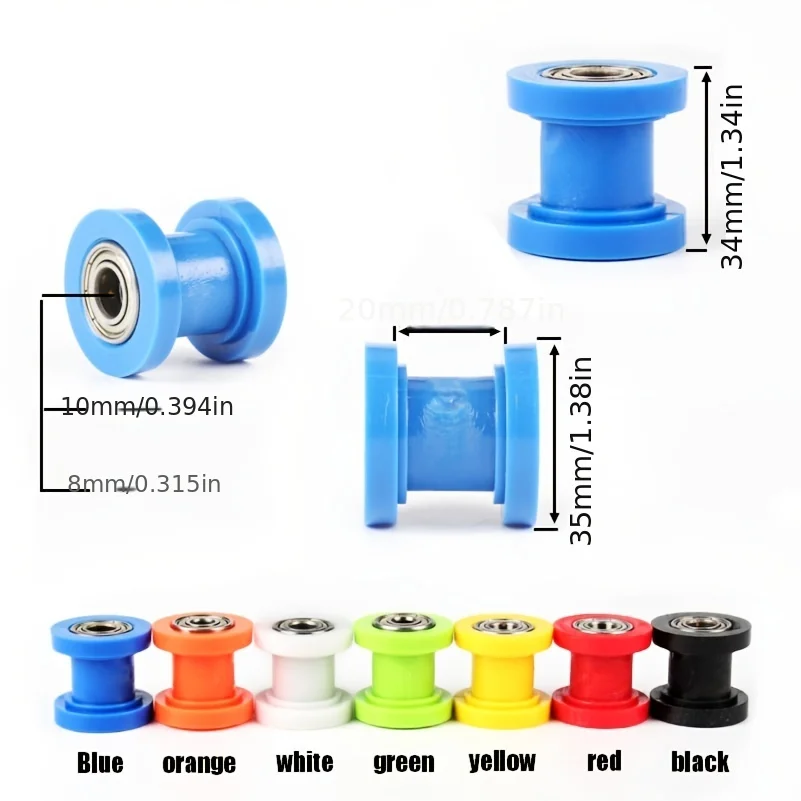 8mm 10mm Chain Roller Slider | Dirt Bike Tensioner Wheel | Pit & Mini Moto Guide - Thumbnail 2