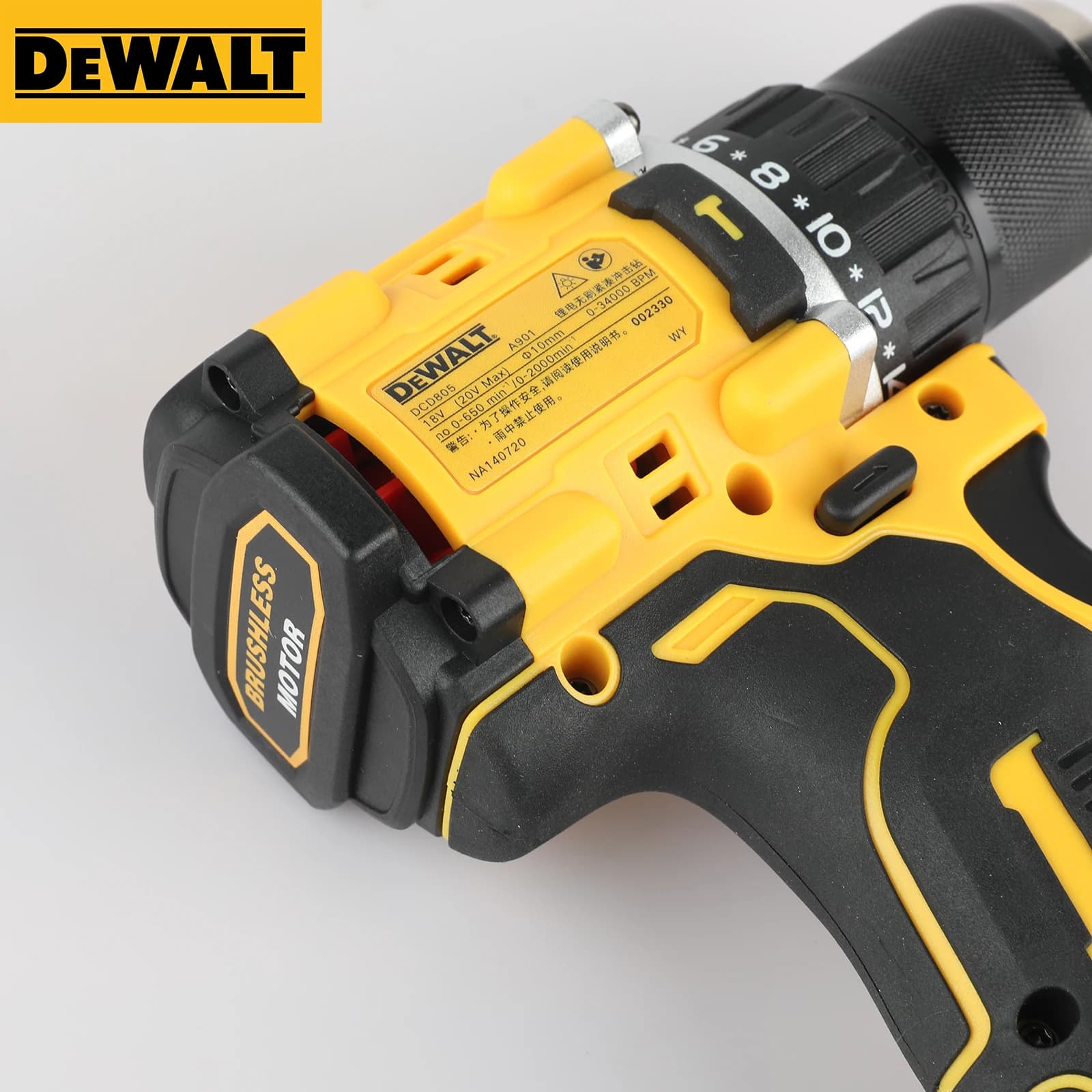 DeWalt DCD805 Brushless Impact Driver | 20V MAX Cordless Drill | Professional-Grade Power Tool - Thumbnail 5
