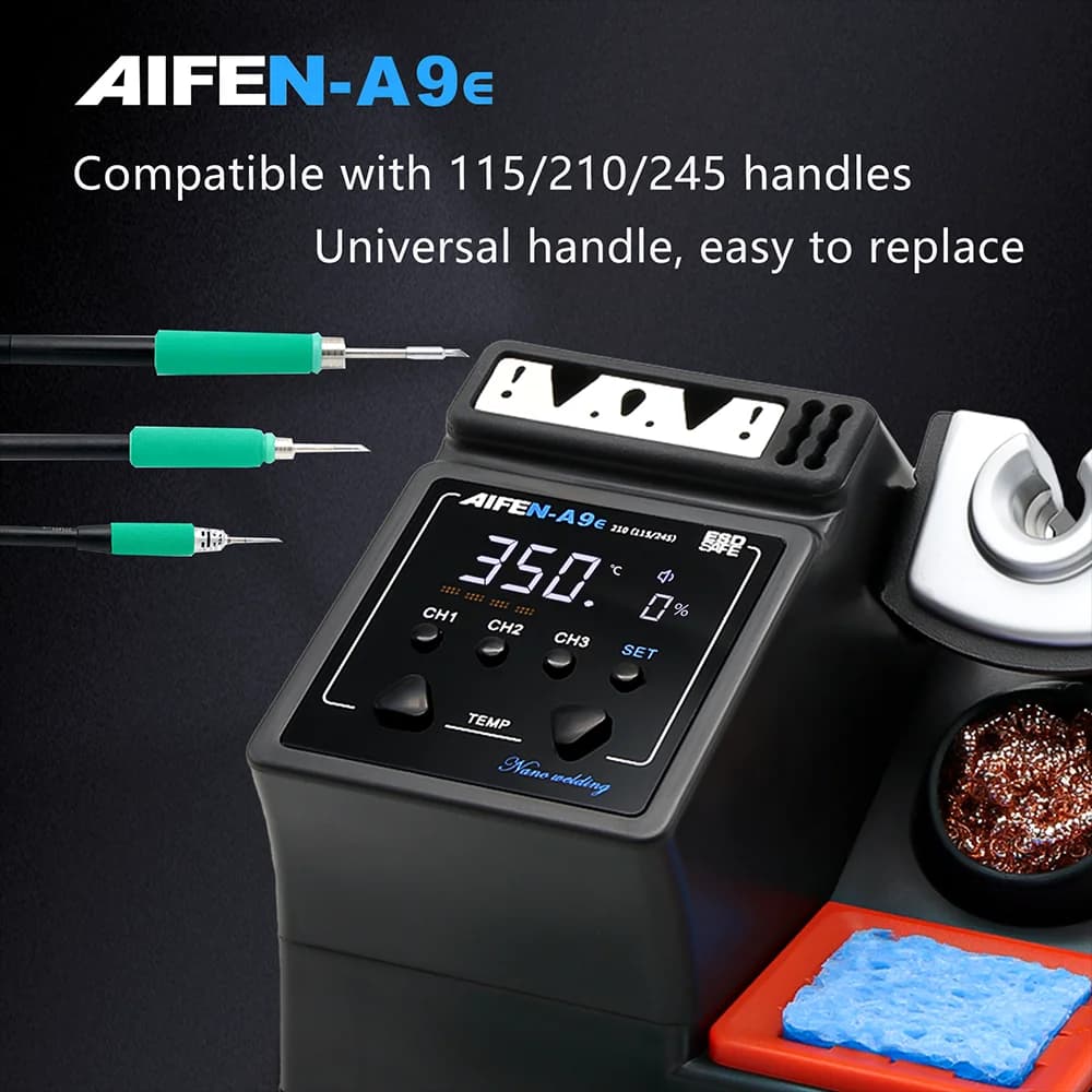 Soldering Station with Temperature Control | 210°C-245°C Range | Precision Iron & Handle - Thumbnail 5