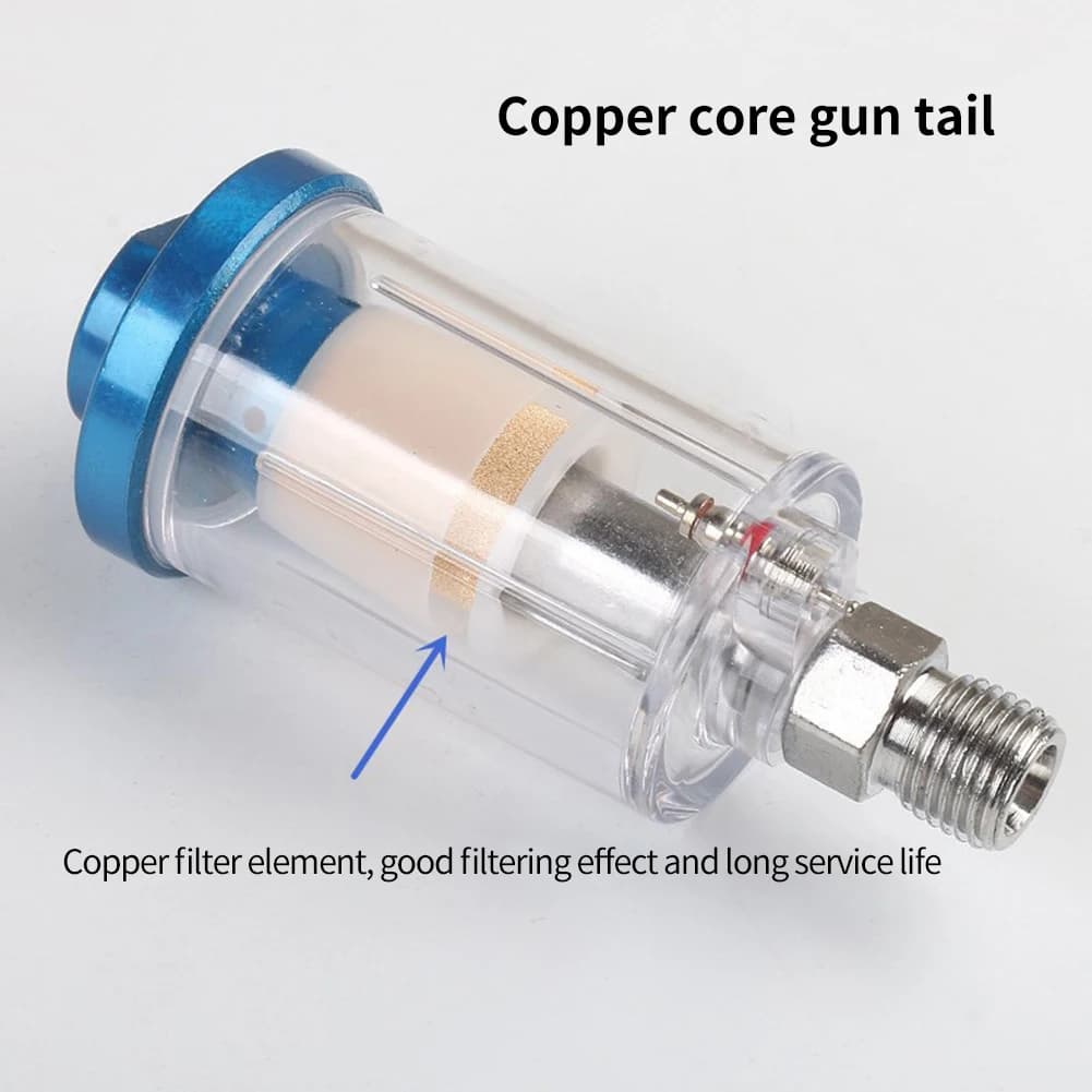 Oil-Water Separators Mini Water Air Filter Air Compressor Moisture Trap Air Filter Separator Regulator Gauge - Thumbnail 3