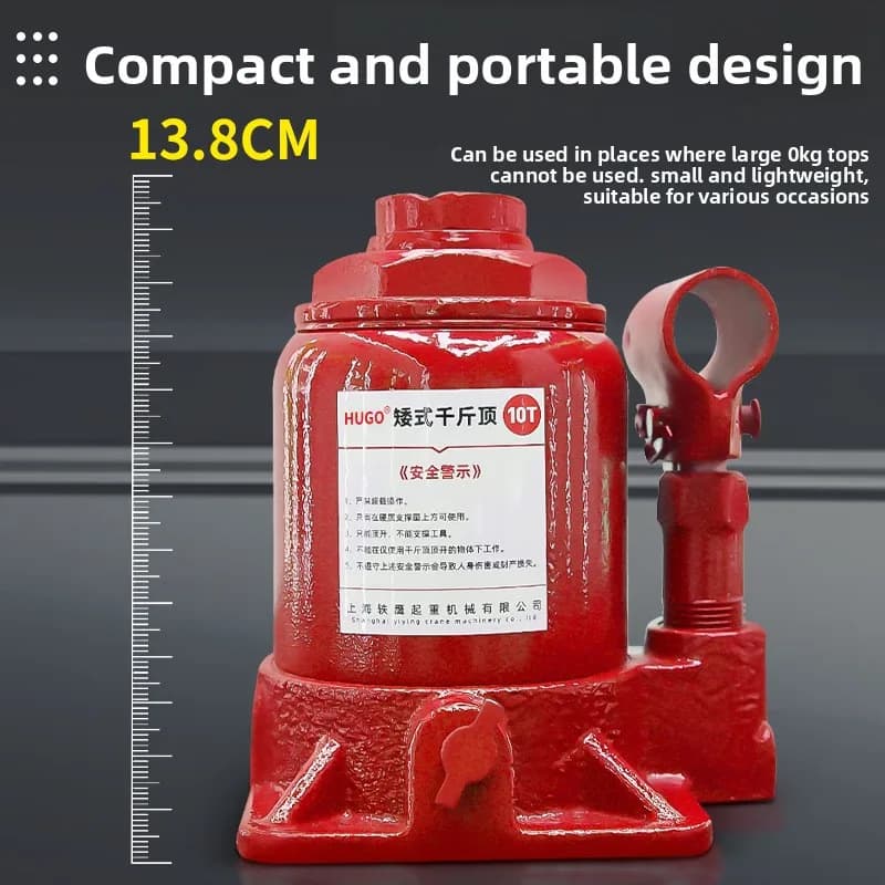 Hydraulic Bottle Jack | 10-Ton & 50-Ton Heavy-Duty Capacity | Portable Automotive Lift - Thumbnail 2
